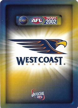 2002 Team Zone AFL Team - Silver #182 Phillip Matera Back